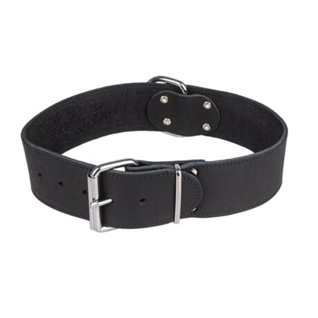 Vadigran Περιλαίμιο Δερμάτινο Μαύρο Medium/Large 45cm/30 mm