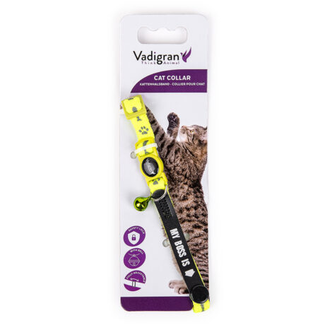 Vadigran My Boss Κολάρο Γάτας Κίτρινο 20-30cm/10mm