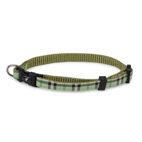 Vadigran Περιλαίμιο Nylon Tartan Πράσινο Small 20-35cm/10mm