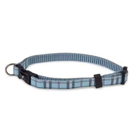 Vadigran Περιλαίμιο Nylon Tartan Μπλε Small 20-35cm/10mm