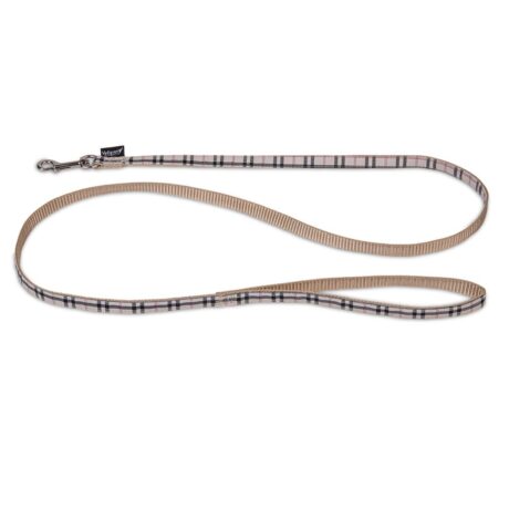Vadigran Λουρί Nylon Tartan Μπεζ Small 120cm/10mm