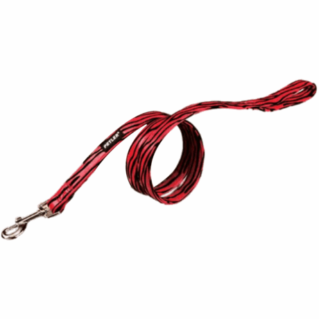 Petler Οδηγός Σκύλου Κόκκινο/Μαύρο Zebra Small 1.3X122Cm Έως 9Kg