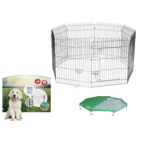 Vadigran Dog Pen Οκταγωνικό Κλουβί με Δίχτυ Οκτάπλευρο 76-61cm