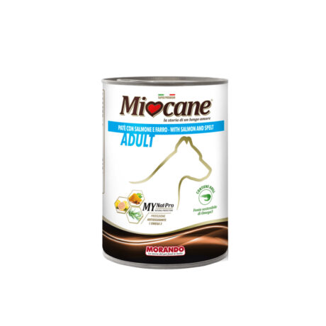 Miocane Adult Κονσέρβα Σκύλου Pate Σολομός &Amp; Σίτος 400Gr