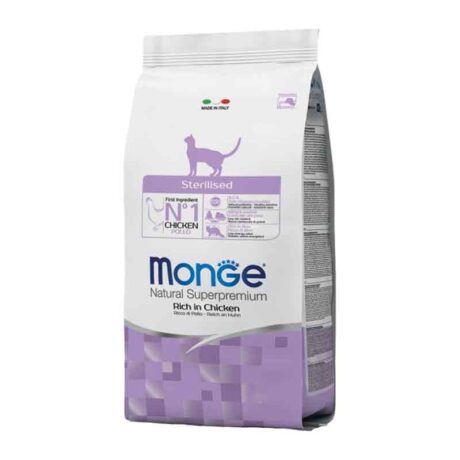 Monge Natural Superpremium Sterilised Ξηρά Τροφή Στειρωμένης Γάτας Κοτόπουλο 1.5kg