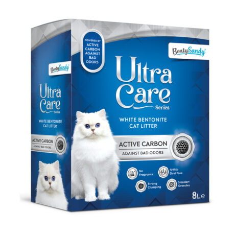 Bentysandy Ultra Care Άμμος Υγιείνης Γάτας με Ενεργό Άνθρακα 8lt