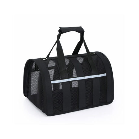 Pawcare Διχτυωτή Τσάντα Μαύρη για Γάτες/Σκύλους 49x27x27cm