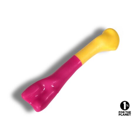 Vadigran Παιχνίδι Καουτσούκ TPR Κόκκαλο Κίτρινο/Ροζ 23cm 140gr