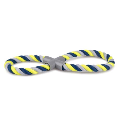 Vadigran Σχοινί Βαμβακερό 8-Σχήμα Μπλε/Κίτρινο 35cm 250gr