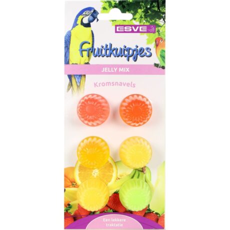 Esve Φρουτένια Λιχουδιά Παπαγάλων σε Κυπελλάκια Jelly Mix 6τμχ 16gr