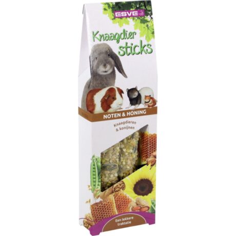Esve Sticks Noten Honing Λιχουδιά με Ξηρούς Καρπούς & Μέλι για Κουνέλια και Τρωκτικά 2τμχ