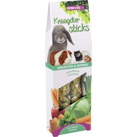 Esve Sticks Groenten Honing Λιχουδιά με Λαχανικά & Μέλι για Κουνέλια και Τρωκτικά 2τμχ