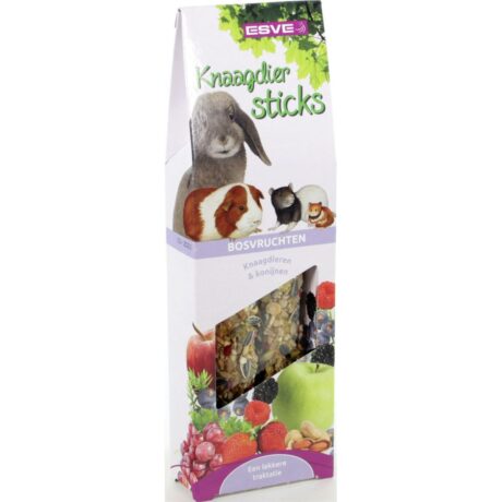 Esve Sticks Bosvruchten Λιχουδιά με Μούρα για Κουνέλια και Τρωκτικά 2τμχ