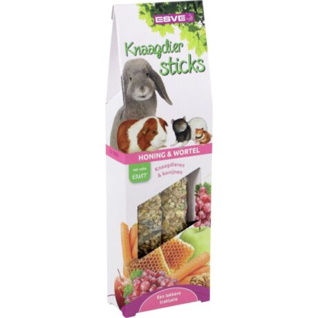Esve Sticks Honing Wortel Λιχουδιά με Μέλι & Καρότο για Κουνέλια και Τρωκτικά 2τμχ