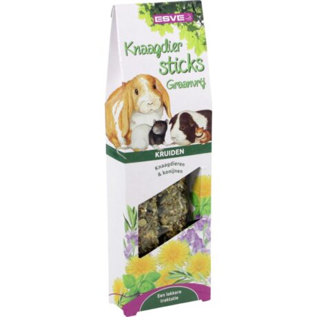 Esve Sticks Graanvrij Λιχουδιά με Βότανα Χωρίς Σιτηρά για Κουνέλια και Τρωκτικά 2τμχ