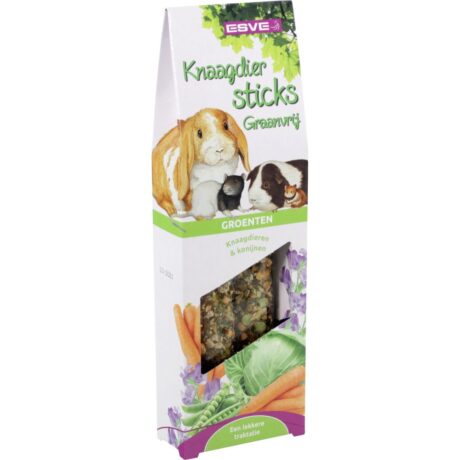 Esve Sticks Graanvrij Λιχουδιά με Λαχανικά Χωρίς Σιτηρά για Κουνέλια & Τρωκτικά 2τμχ