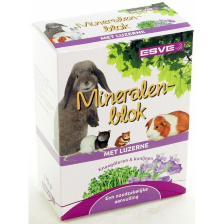 Esve Mineral Block με Βότανα για Κουνέλια & Τρωκτικά 200gr
