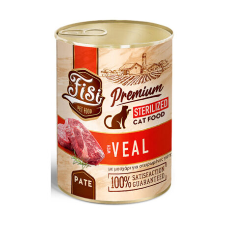 Fisi Cat Sterilized Μοσχάρι Πατέ 400gr