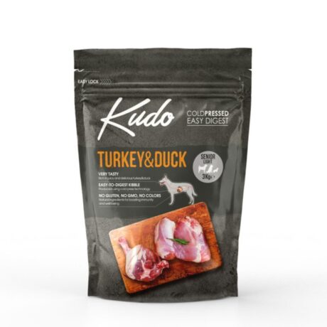 Kudo Senior/Light Turkey & Duck All Breeds Ξηρά Τροφή Σκύλου με Γαλοπούλα & Πάπια 3kg