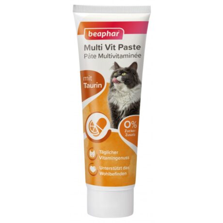 Beaphar Multi Vit Paste Cat Πολυβιταμινούχος Πάστα για Ενήλικες Γάτες 100gr