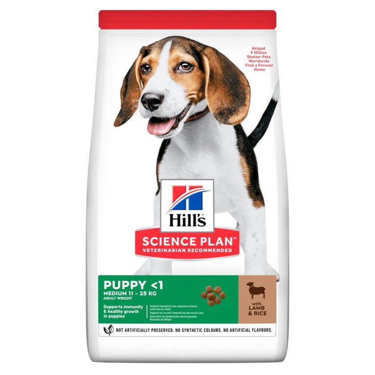 PETHELLAS_ΚΟΥΤΑΒΙΟΥ HILL'S SCIENCE PLAN PUPPY MEDIUM ΑΡΝΙ ΚΑΙ ΡΥΖΙ 2.5KG