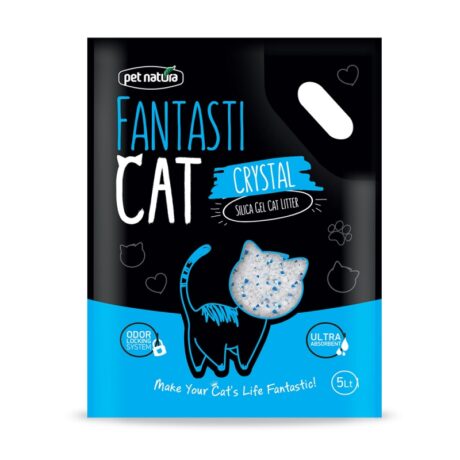 Pet Natura Fantasti Cat Άμμος Υγιεινής Γάτας Κρυσταλλική Χωρίς Άρωμα 5lt