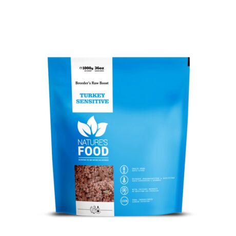 Nature's Food Sensitive Ωμή Τροφή Σκύλου Γαλοπούλα 1kg