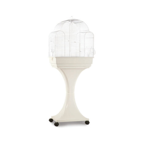 Domus Molinari Aurora Κλουβί Πτηνών Τροχηλάτο Λευκό 51x35x59cm