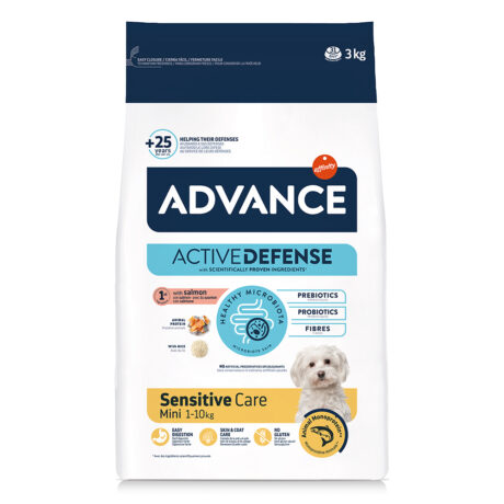 Advance Dog Sensitive Mini Salmon & Rice Ξηρά Τροφή Σκύλου με Σολομό & Ρύζι 3kg