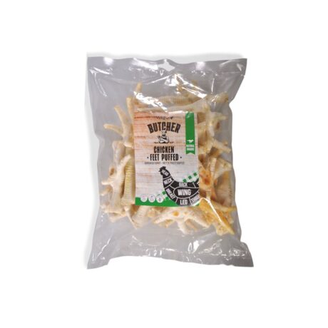 Vadigran Butcher Natural Puffed Chicken Feet Λιχουδιά Σκύλου 500gr
