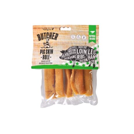 Vadigran Butcher Natural Ρολό Δέρματος Χοιρινού Λιχουδιά Σκύλου 12cm 180gr