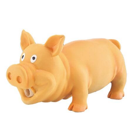Vadigran Pig Squeaker Παιχνίδι Λάτεξ Πορτοκαλί 20cm