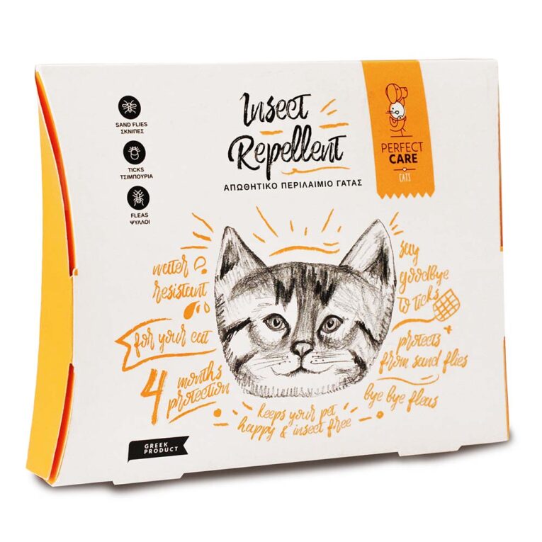 pethellas_PERFECT CARE ΦΥΤΙΚΟ ΑΝΤΙΠΑΡΑΣΙΤΙΚΟ ΚΟΛΑΡΟ ΓΑΤΑΣ 35CM