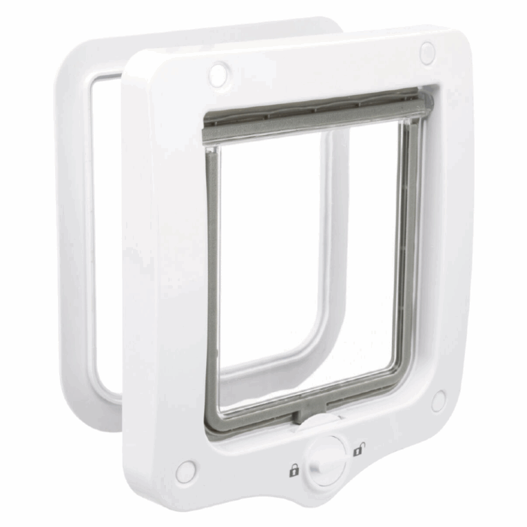 Πόρτα Γάτας Trixie 2 Κατευθύνσεων Λευκή Διαστάσεων 20x22cm