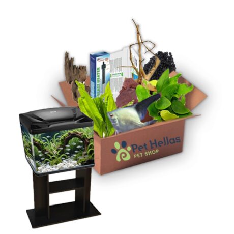 Super Πακέτο #14 Ενυδρείο 87lt με Έπιπλο & Σκαλάρια