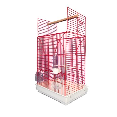 Κλουβοτεχνική Φαίδων Βαμμένο Κλουβί Μικρών & Μεσαίων Παπαγάλων Ανοιγόμενο 40x33x55cm