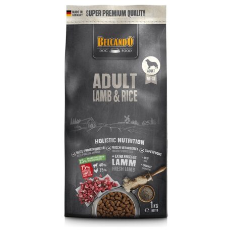 Belcando Adult Lamb & Rice Ξηρά Τροφή για Ενήλικους Σκύλους Μεσαίων & Μεγαλόσωμων Φυλών με Αρνί και Ρύζι 1kg