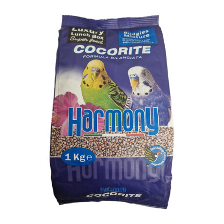 Harmony Cocorite Τροφή για Μικρούς Παπαγάλους Παπαγαλίνη Χωρίς Μπισκότο Φρούτων 1kg