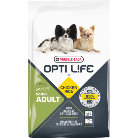 Opti Life Adult Mini Chicken & Rice Ξηρά Τροφή Σκύλου 2.5kg