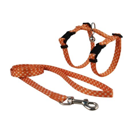 Pet Interest Σαμαράκι με Οδηγό 1m Πορτοκαλί Small 25-45cm