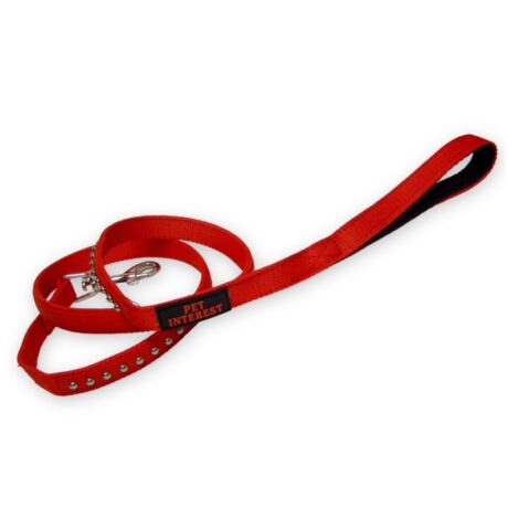 Pet Interest Οδηγός Diamond Line Κόκκινο Small 1.5x120cm