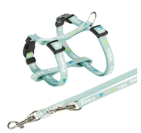 Trixie Junior Σετ Κουταβιών Οδηγός & Σαμαράκι Mint Small/Medium 23-34cm/8mm - 2m