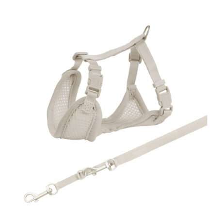 Trixie Junior Soft Σετ Κουταβιών Οδηγός & Σαμαράκι Γκρι Small/Medium 26-34cm/10mm - 2m