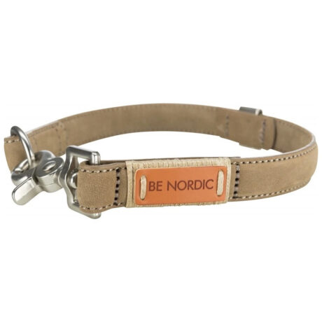 Trixie Be Nordic Περιλαίμιο Δερμάτινο Καφέ XSmall/Small 30cm/15mm