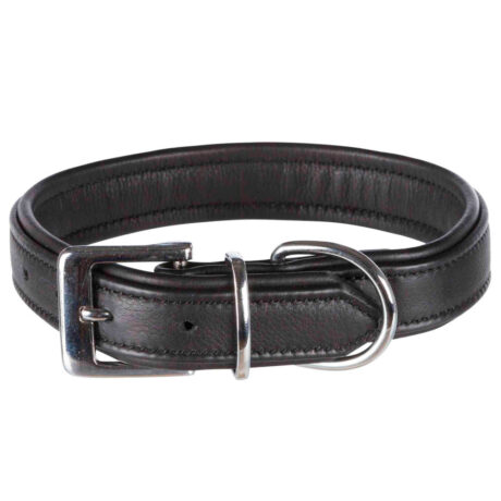 Trixie Active Comfort Περιλαίμιο Δερμάτινο Μαύρο Small 31-37cm/25mm