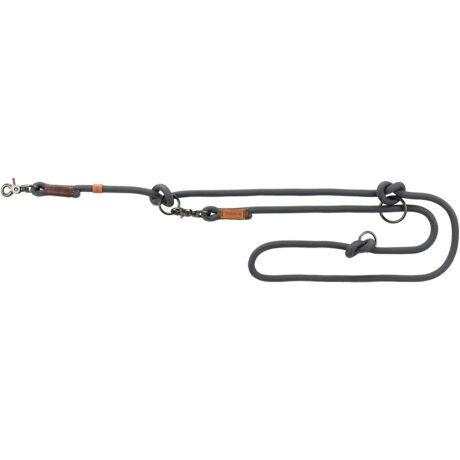 Trixie Be Nordic Οδηγός Αυξομειούμενος Σκύλου Σκούρο Γκρι/Καφέ Small/Medium 2.00m/8mm