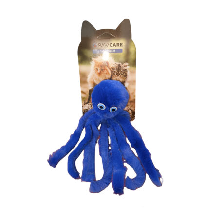 Pawcare Παιχνίδι Γάτας Λούτρινο Χταπόδι Μπλε 20cm