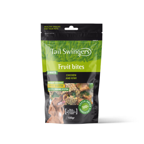 Tail Swingers Μπουκιές Με Κοτόπουλο Και Ακτινίδιο 100Gr