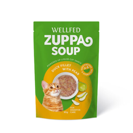 Wellfed Zuppa Soup Duck & Pear Φακελάκι Γάτας Σούπα με Πάπια & Αχλάδι 85gr