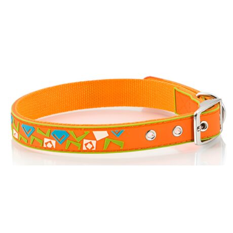 Pet Interest Περιλαίμιο Square Line Πορτοκαλί Small 1.5mm x 25-30cm